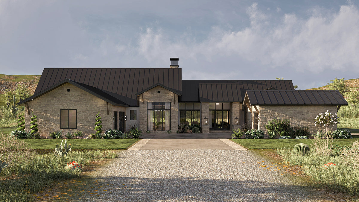 G7962-A Modern Transitional House, 3 Bedrooms, 2.5 Bathrooms | Perryville 30466 Exterior