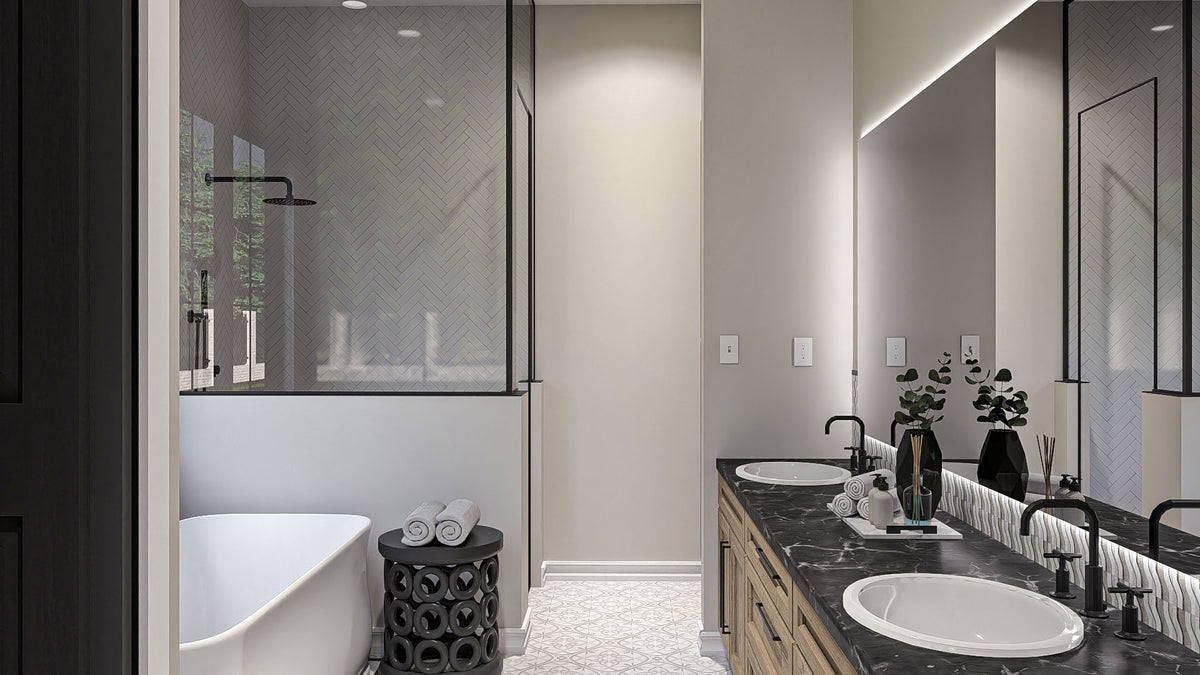 G7876-A Modern Farmhouse Master Bathroom, 4 Bedrooms, 4 Bathrooms | Greencastle 30491 