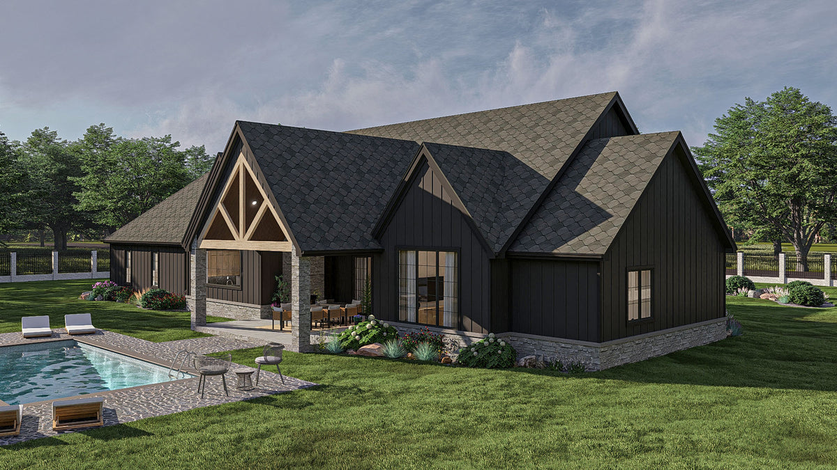 G7876-A Modern Farmhouse, 4 Bedrooms, 4 Bathrooms | Greencastle 30491 Exterior-4
