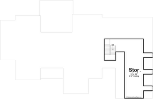 G7876-A Modern Farmhouse Storage Floor Plan, 4 Bedrooms, 4 Bathrooms | Greencastle 30491