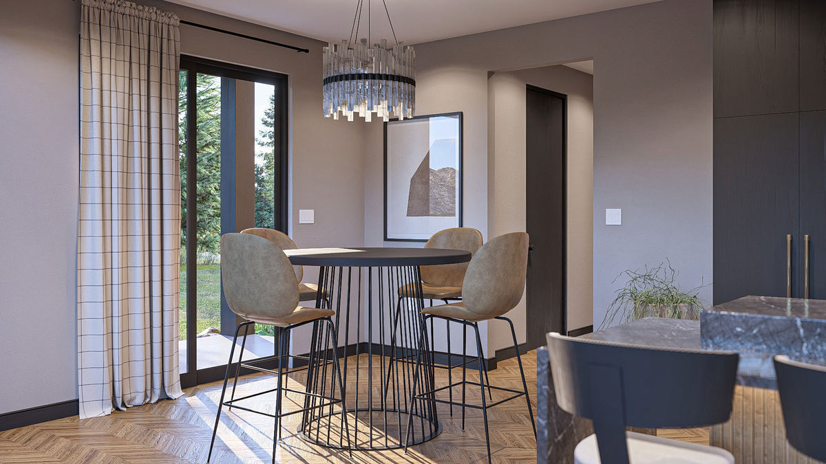 G7889-A Scandinavian Barndominium House Dining, 3 Bedrooms, 2.5 Bathrooms | Hazelwood 30589 