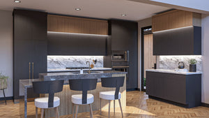 G7889-A Scandinavian Barndominium House Kitchen, 3 Bedrooms, 2.5 Bathrooms | Hazelwood 30589 