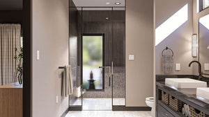 G7889-A Scandinavian Barndominium House Master Bathroom, 3 Bedrooms, 2.5 Bathrooms | Hazelwood 30589 