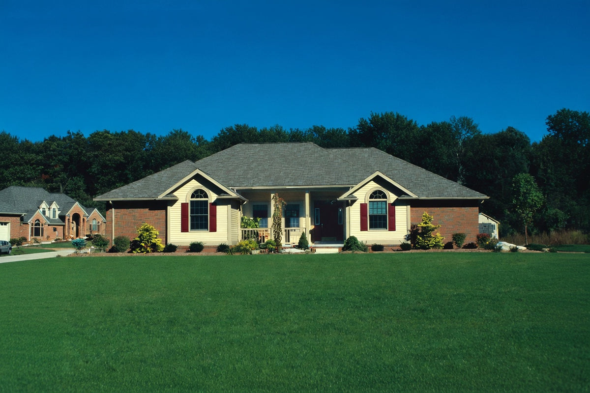 AB8088-A Traditional House, 3 Bedrooms, 2.5 Bathrooms | Montgomery II House Plan Exterior-2