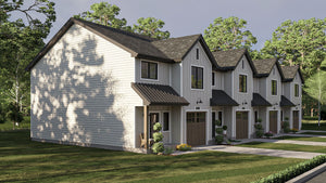 G7877-A Modern Farmhouse Quadplex, 3 Bedrooms, 2.5 Bathrooms per unit | Buttonwood 30629 Exterior-2