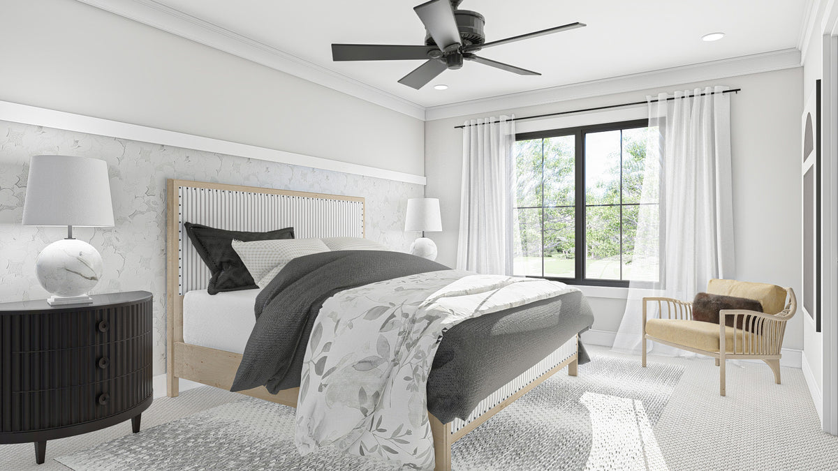G7877-A Modern Farmhouse Quadplex Master Bedroom, 3 Bedrooms, 2.5 Bathrooms per unit | Buttonwood 30629 