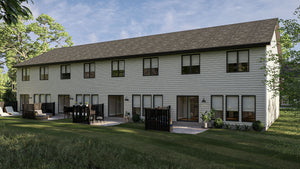 G7877-A Modern Farmhouse Quadplex, 3 Bedrooms, 2.5 Bathrooms per unit | Buttonwood 30629 Exterior-3