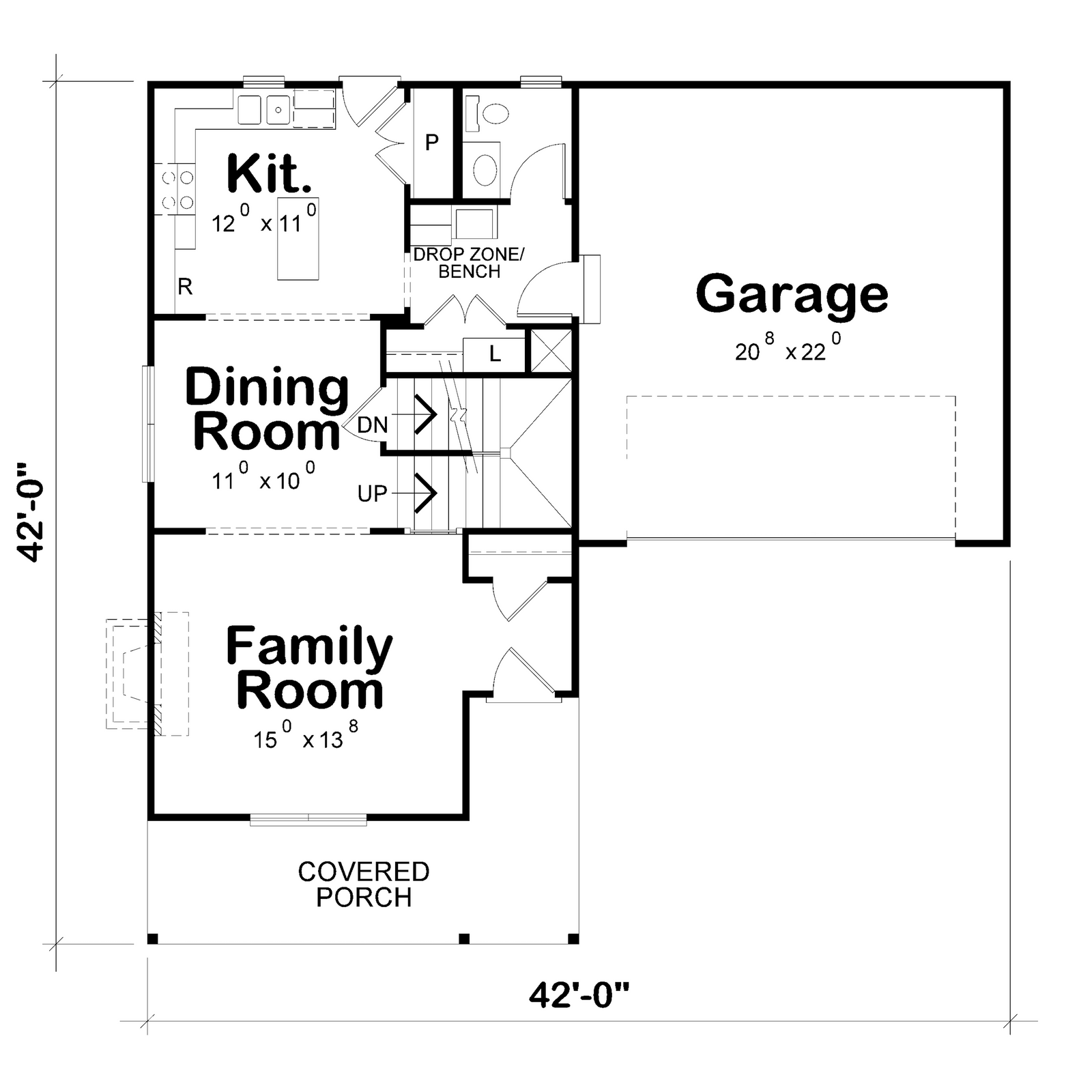 AB7946-A Traditional House, 3 Bedrooms, 2.5 Bathrooms | Vera 31013 Exterior