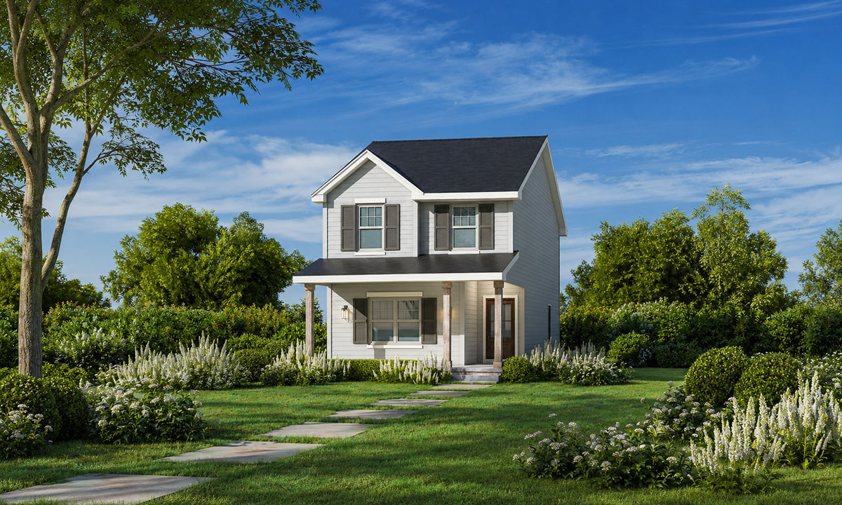 AB8292-A Traditional House, 3 Bedrooms, 2.5 Bathrooms | JoAnn House Plan Exterior