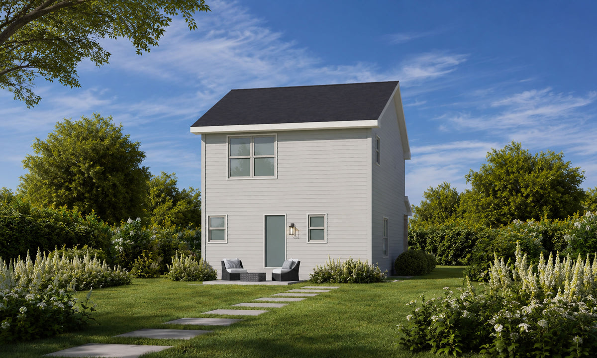 AB8292-A Traditional House, 3 Bedrooms, 2.5 Bathrooms | JoAnn House Plan Exterior-2