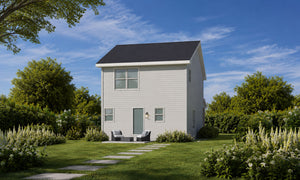 AB8292-A Traditional House, 3 Bedrooms, 2.5 Bathrooms | JoAnn House Plan Exterior-2