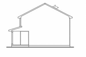 AB8298-A Modern Farmhouse, 3 Bedrooms, 2.5 Bathrooms | Vera House Plan Right Elevation