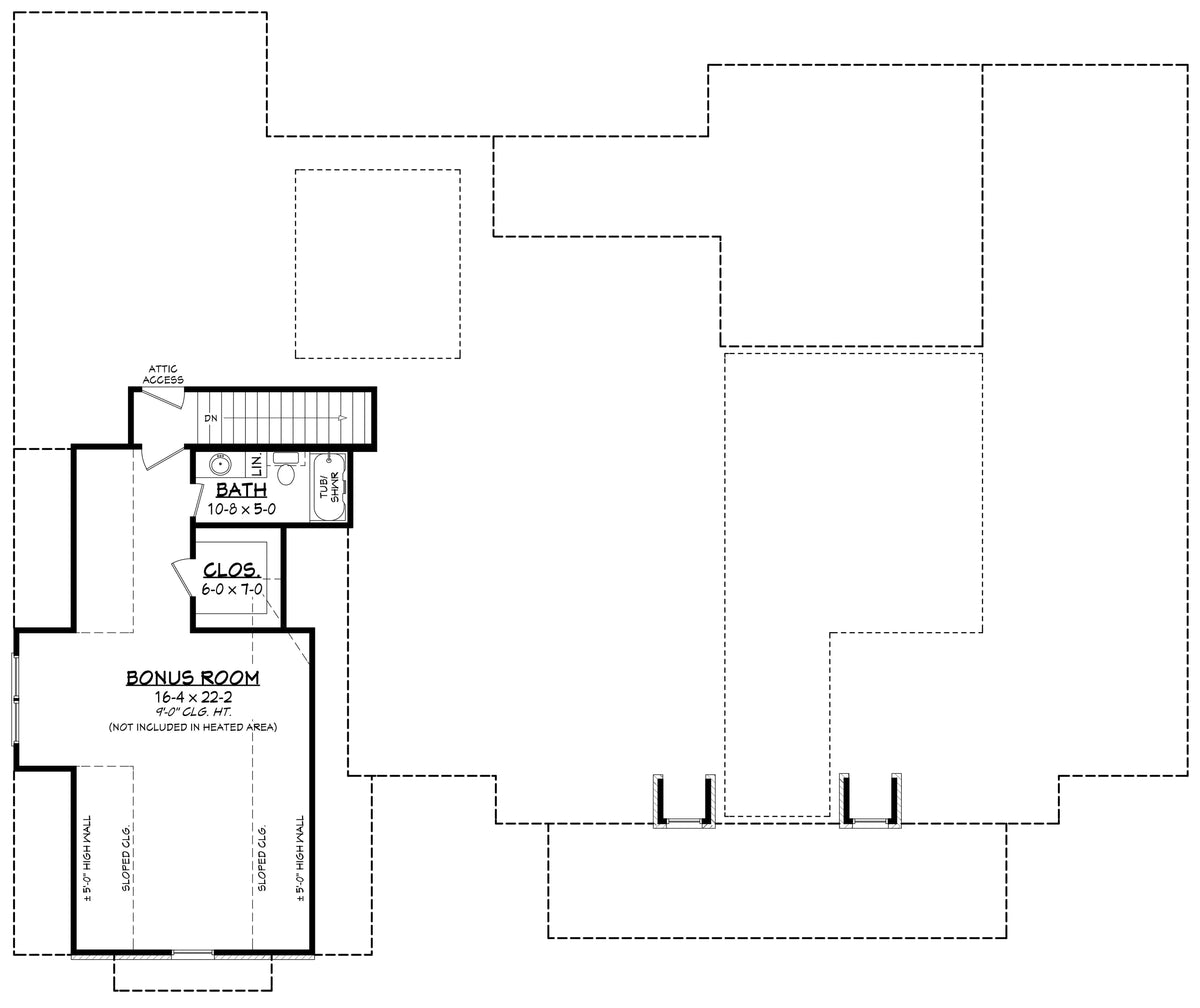 Denton House Plan - Archival Designs House Plans, floor plan