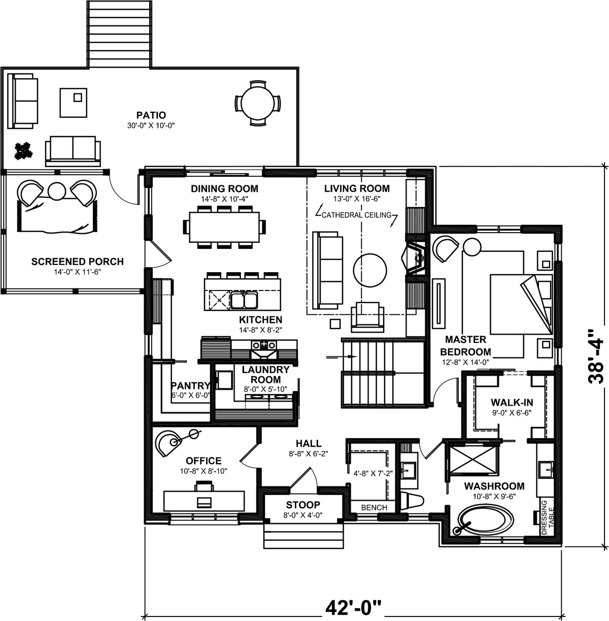 Muskoka House Main floor Plan