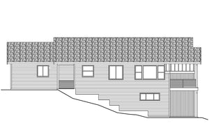 AM7936-A Cottage House, 3 Bedrooms, 2.5 Bathrooms | 31-437 Pinecrest Right Elevation