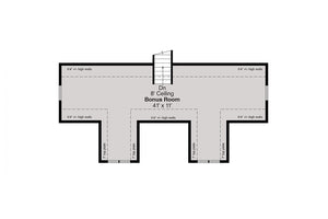 AM8120-A Farmhouse House Bonus Room Floor Plan, 2 Bedrooms, 1.5 Bathrooms | Laurel Creek House Plan 