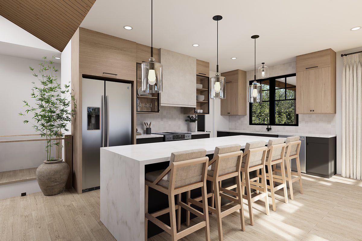 T8015-A Modern Farmhouse Kitchen, 1 to 3 Bedrooms, 1 to 2 Bathrooms | Cedar Grove 2 