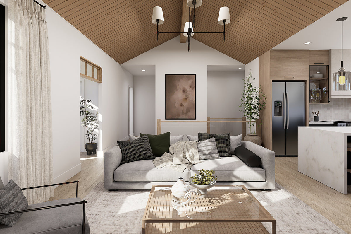 T8015-A Modern Farmhouse Living Room, 1 to 3 Bedrooms, 1 to 2 Bathrooms | Cedar Grove 2 
