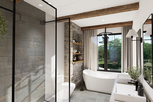 T8018-A Modern Farmhouse Bathroom, 1 Bedroom, 1.5 Bathrooms | Chatelain 