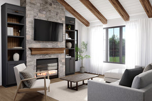 T8018-A Modern Farmhouse Living Room, 1 Bedroom, 1.5 Bathrooms | Chatelain 