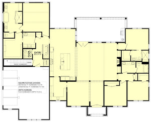 H7276-A Bolton House Basement Stair Location Floor Plan