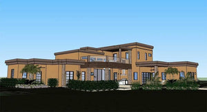 Luxury 4-Bedroom House Plan with Lanai, Elevator & Balcony