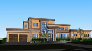 Luxury 4-Bedroom House Plan with Lanai, Elevator & Balcony