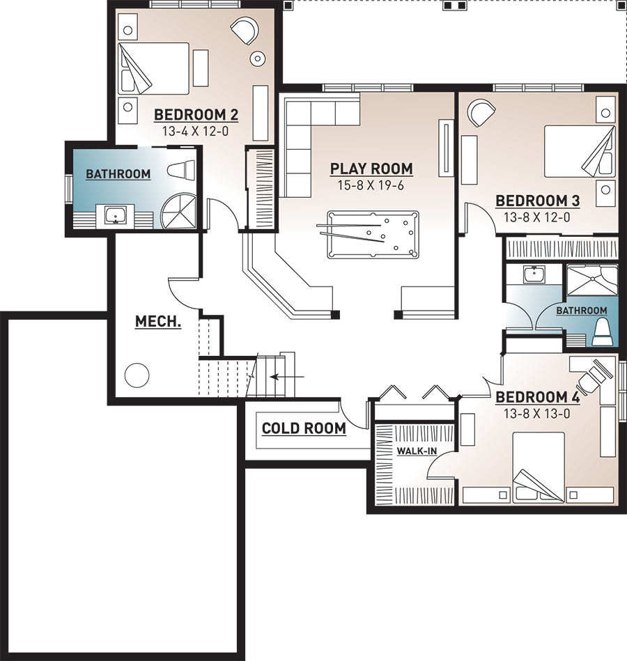 Aldergrove House Basement Floor Plan