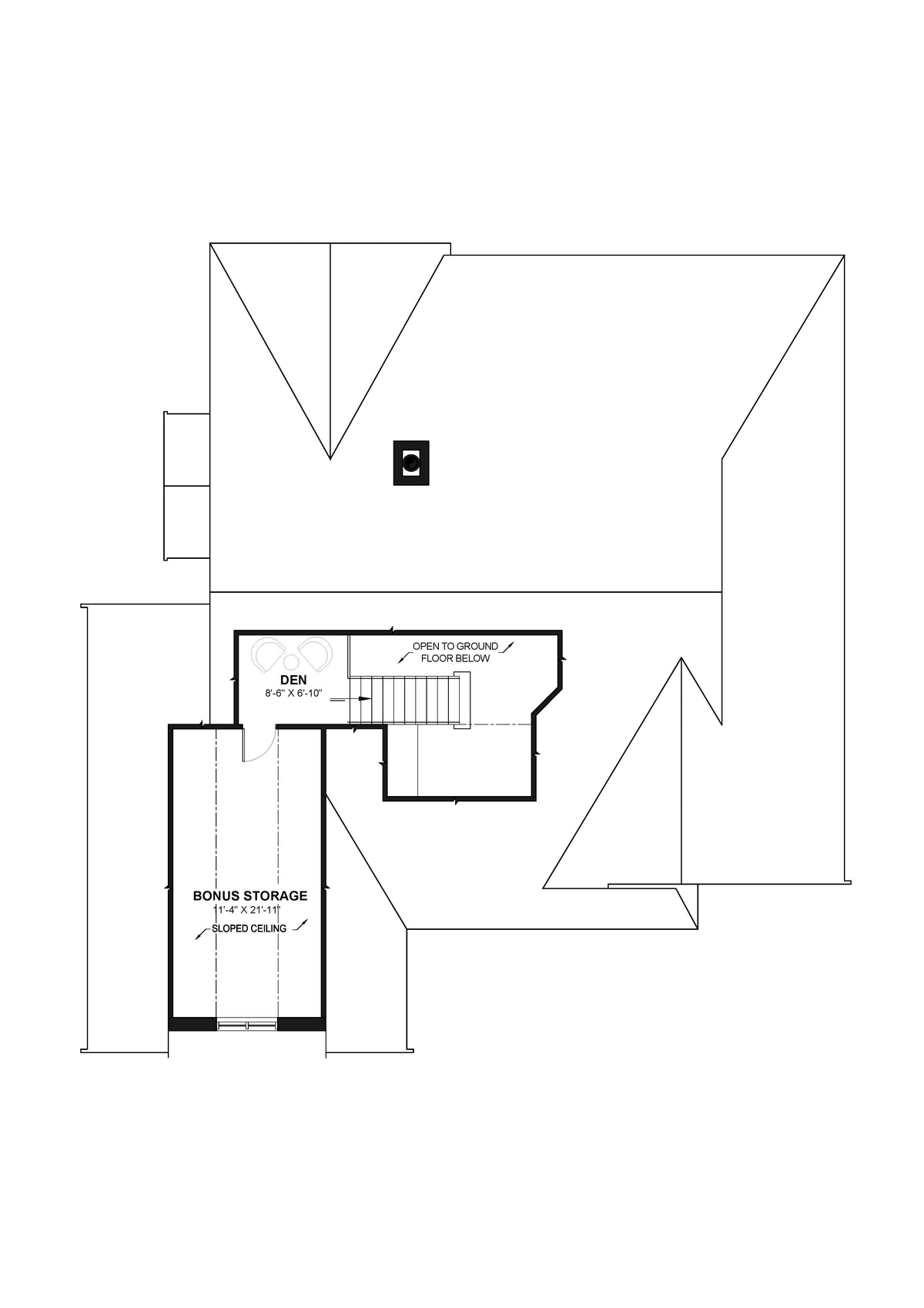 Aldergrove House Plan Second Floor Plan