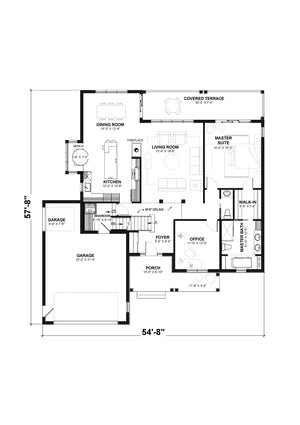 Aldergrove House Plan First Floor Plan