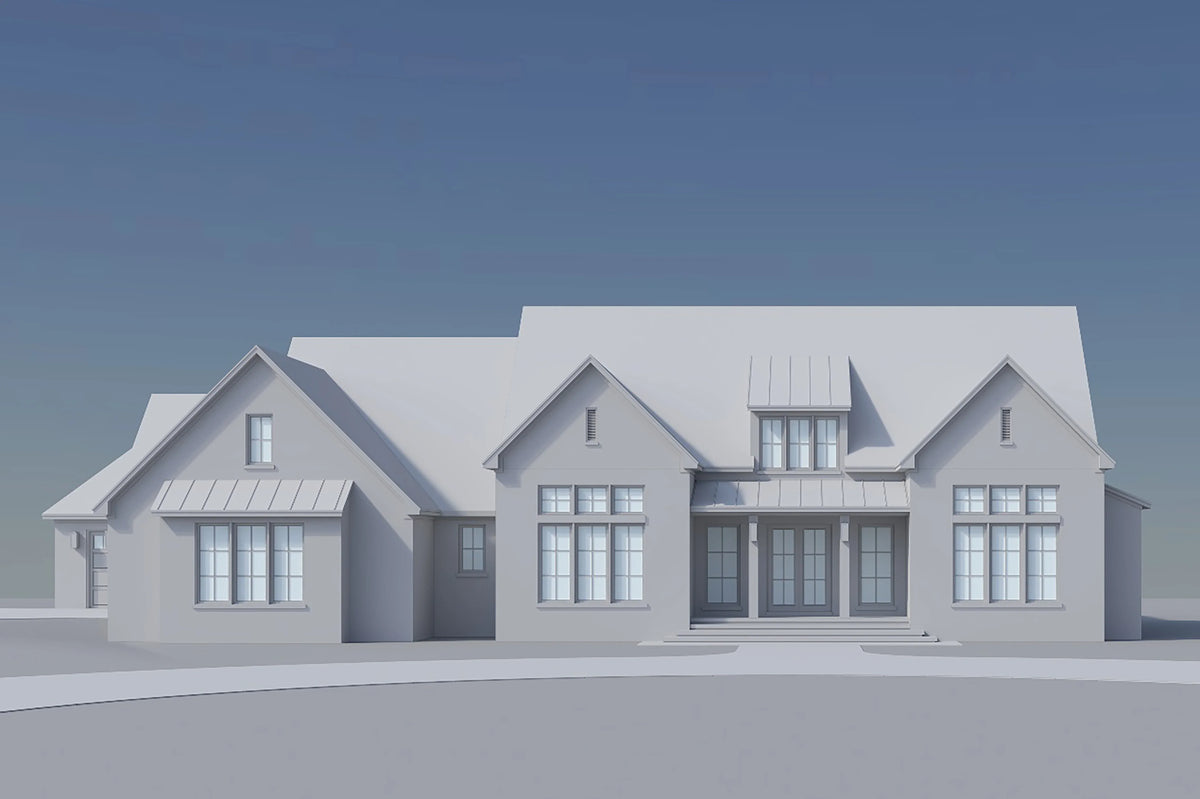 H7570-A Transitional House Grayscale, 4 Bedrooms, 3.5 Bathrooms | Laurelstone House 
