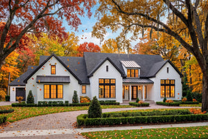 H7570-A Transitional House, 4 Bedrooms, 3.5 Bathrooms | Laurelstone House Exterior-3