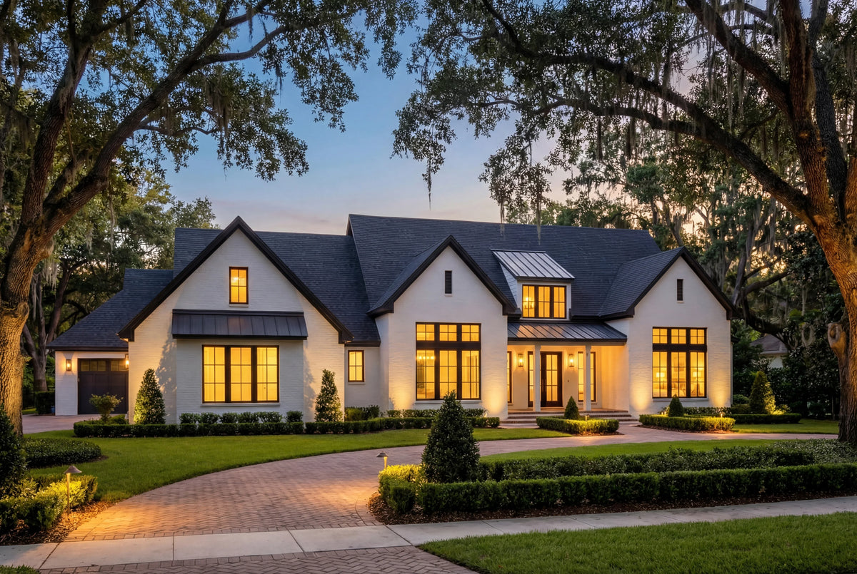 H7570-A Transitional House, 4 Bedrooms, 3.5 Bathrooms | Laurelstone House Exterior-4