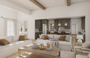 H7570-A Transitional House Great Room, 4 Bedrooms, 3.5 Bathrooms | Laurelstone House