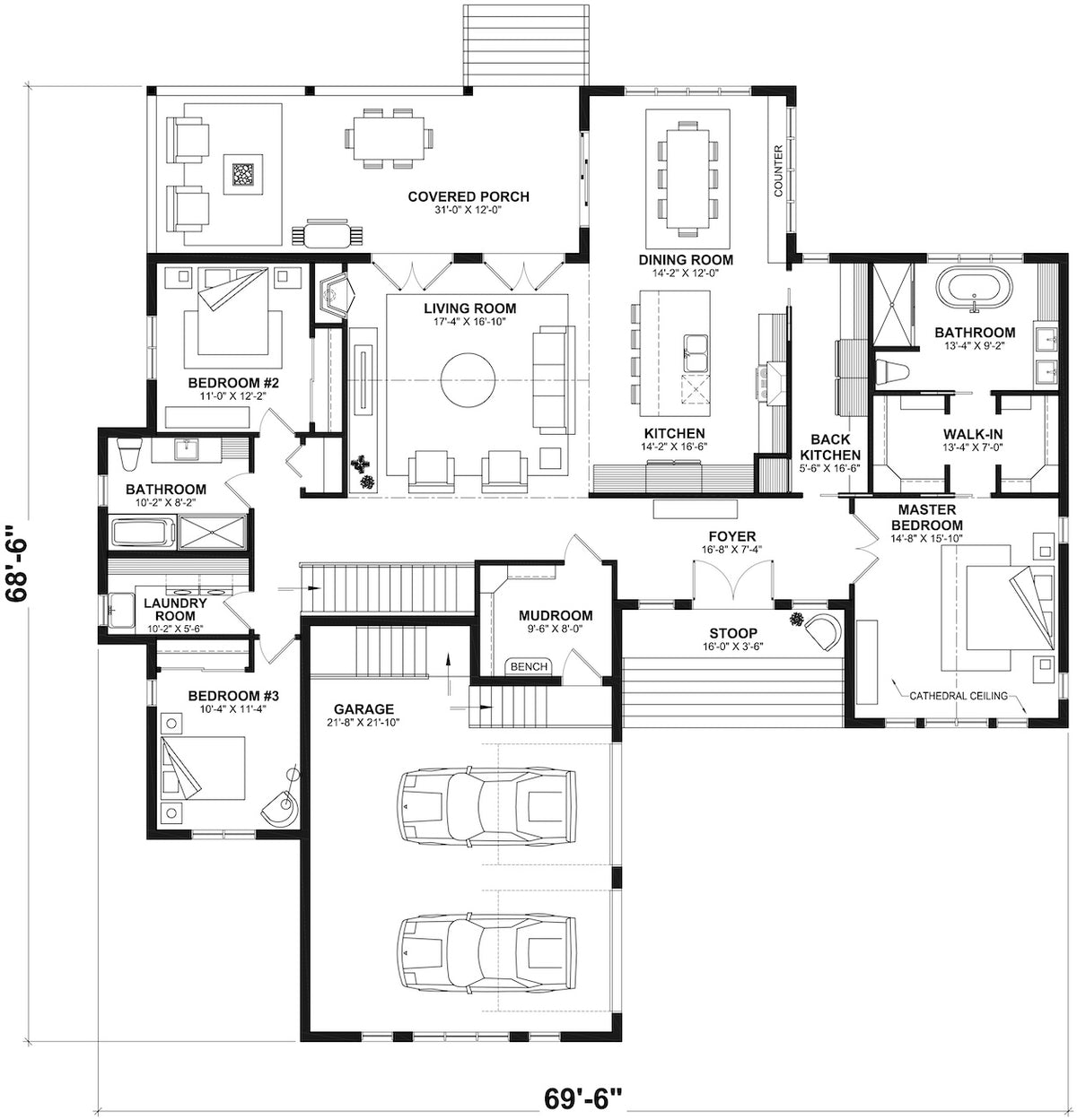 Country Side 2 House First Floor Plan