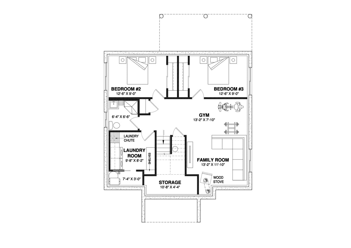 Newland House Basement Floor Plan