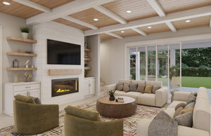 H7265-A Flat Branch House Great Room