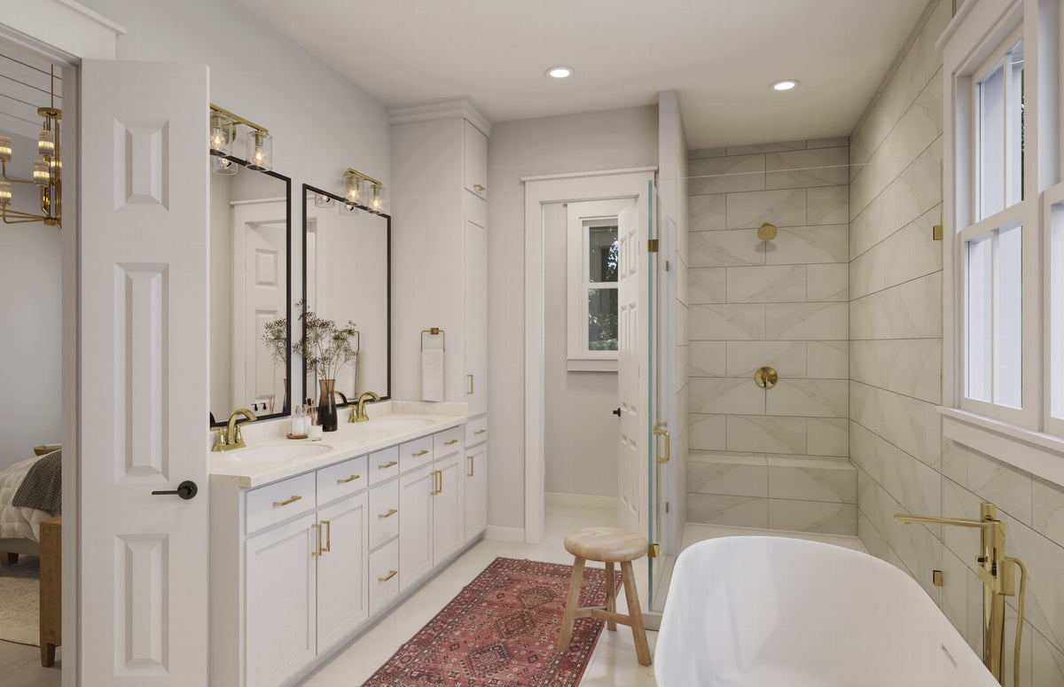 H7265-A Flat Branch House Master Bathroom