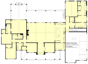 H7272-A Homestead House Basement Stair Location Floor Plan