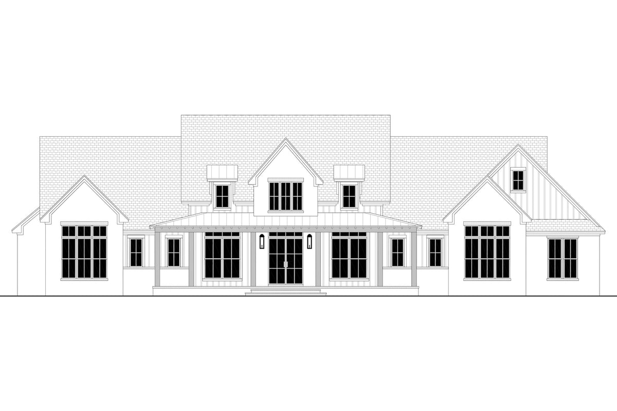 H7272-A Homestead House Front CAD