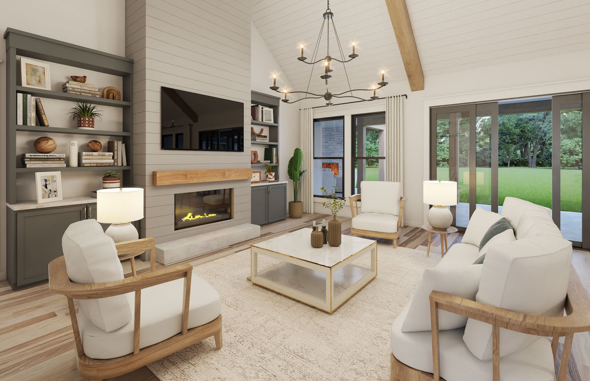 H7272-A Homestead House Great Room