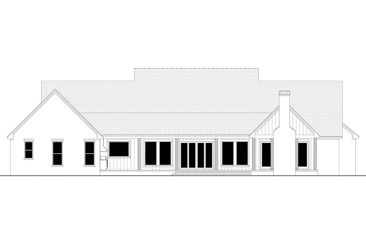 H7272-A Homestead House Rear CAD