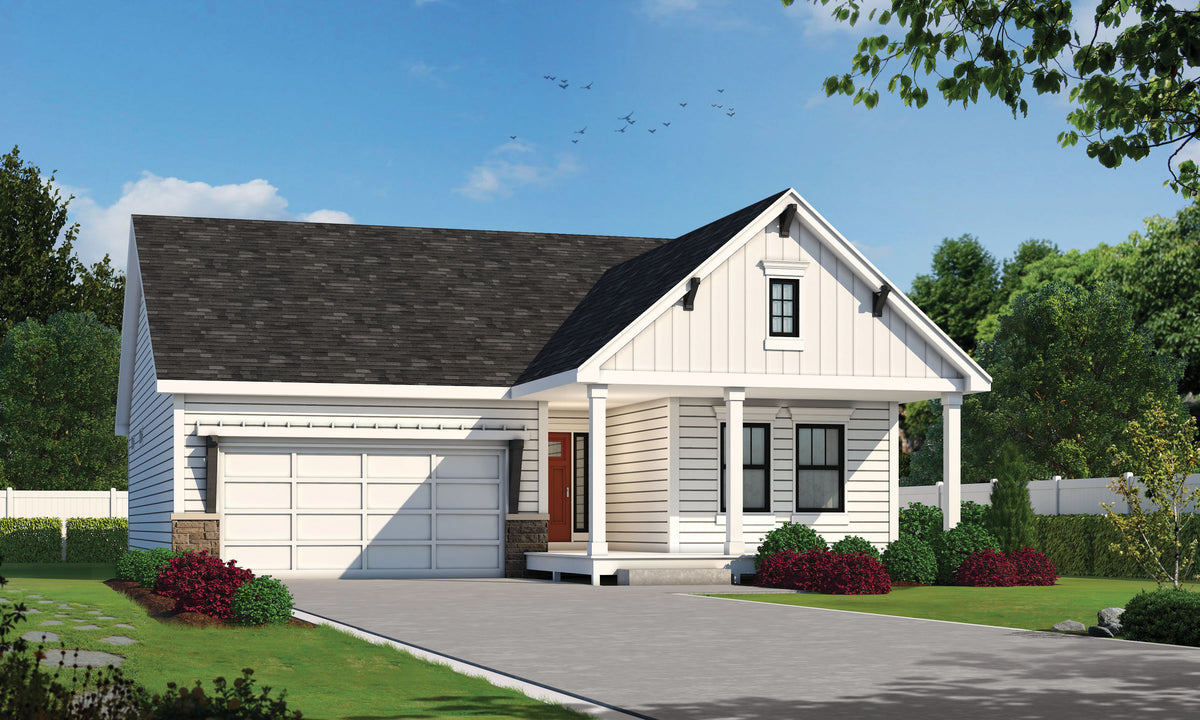 AB7752-A Traditional House, 2 Bedrooms, 2 Bathrooms | Karsyn Farm Exterior