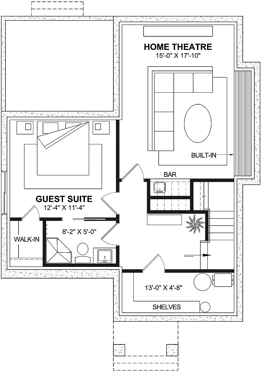 Hazel 2 House Basement Floor Plan