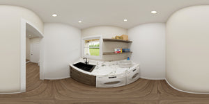 AJ7710-A Modern Farmhouse Laundry Panorama, 3 Bedrooms, 2.5 Bathrooms | Plan 1059