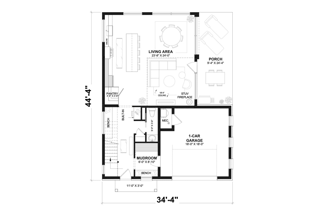 West Coast House First floor Plan