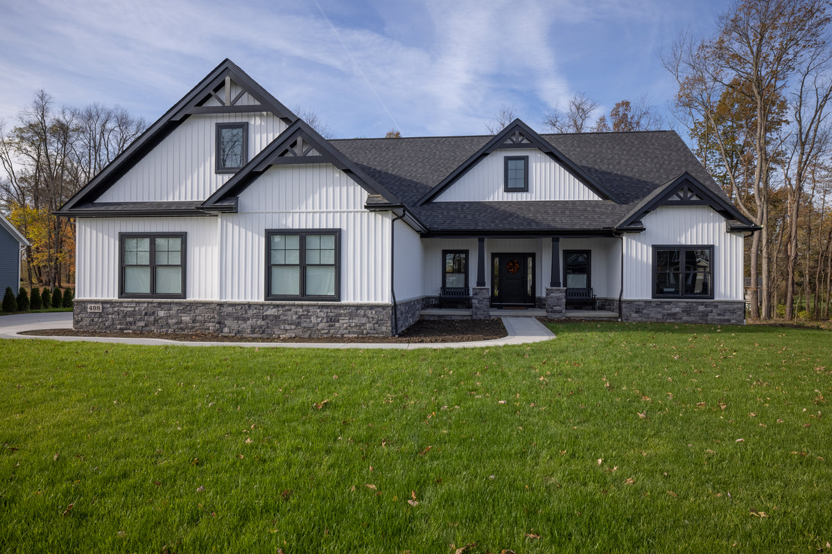 Stylish Craftsman Home with 3 Bedrooms and Basement Foundation