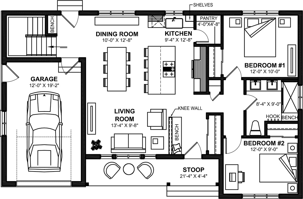 Dumont House First floor Plan