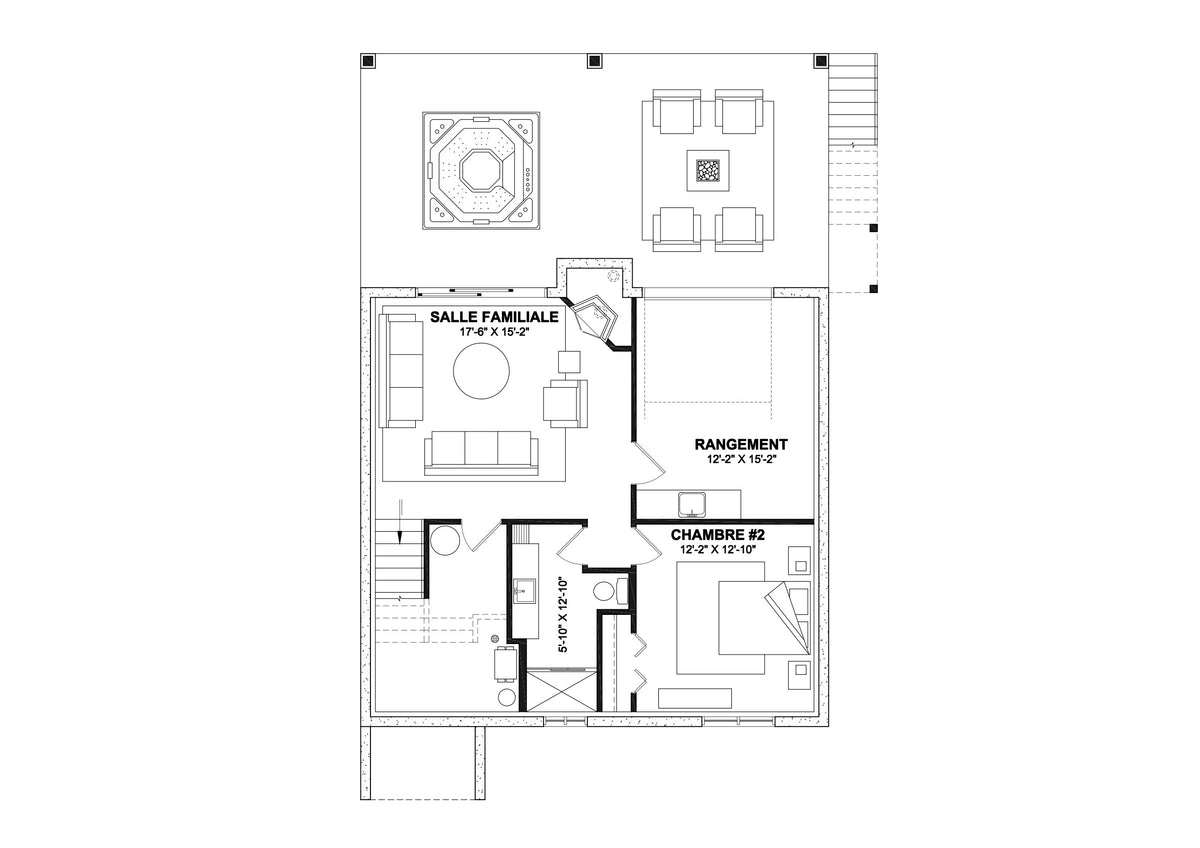 Happy Hour House Basement floor Plan