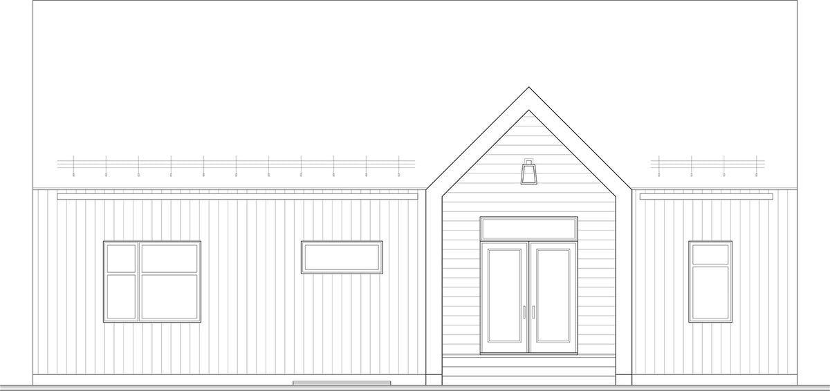 T8021-A Scandinavian House, 2 Bedrooms, 1 Bathroom | Nordic Haven 3978 Front Elevation